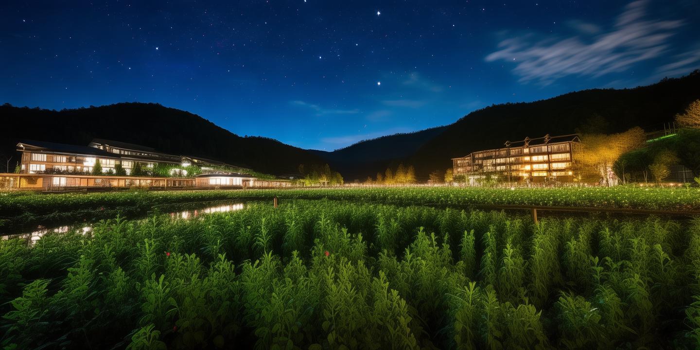 固安温泉度假区星空农场夜色绽放,成为京津冀网红打卡新地标